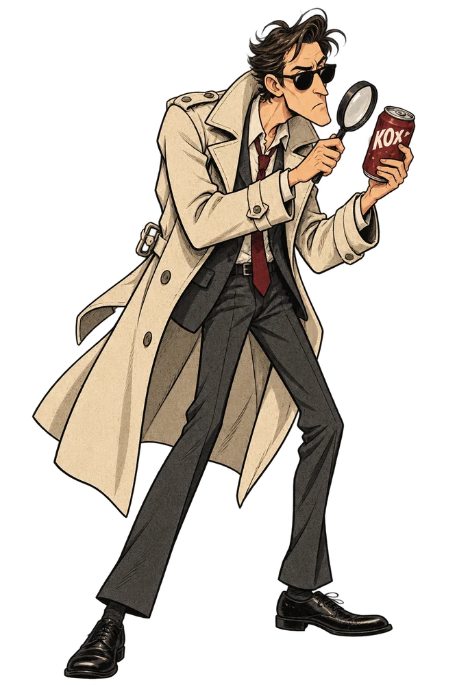 Detective inspecting KOx